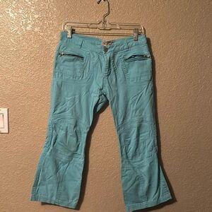 Joy jeans teal capri jeans size 9